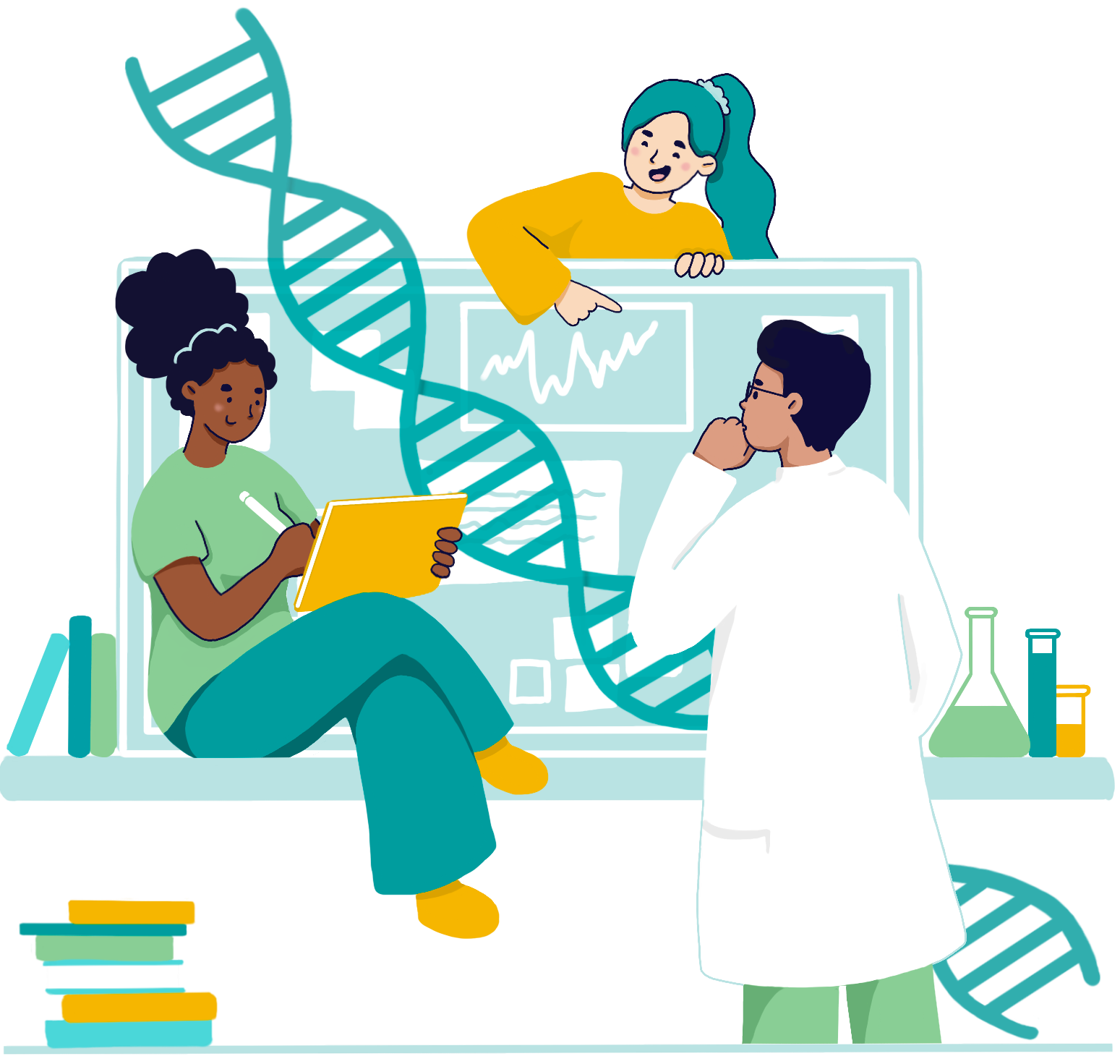 Illustration of Waterloo iGEM's Subteams